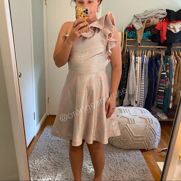 Nha khanh Blue Pink One Shoulder Dress 8 - Picture 9 of 15